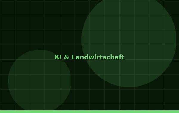 KI in der Landwirtschaft